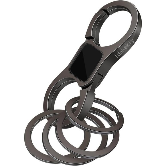 Key Chain Quick Release Spring with 4 Key Ring Heavy Duty Car Keychain Organizer - Picture 1 of 6